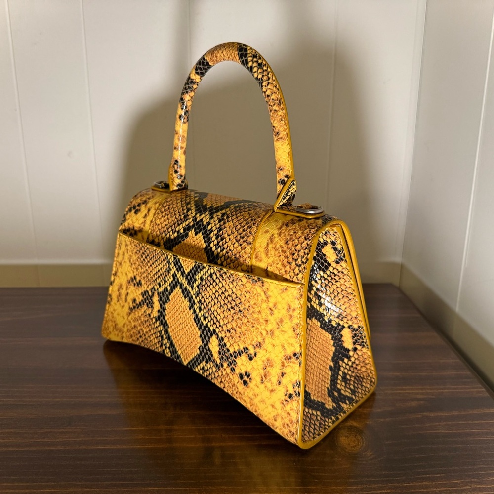 Balenciaga Calfskin Python Effect Small Hourglass… - image 6